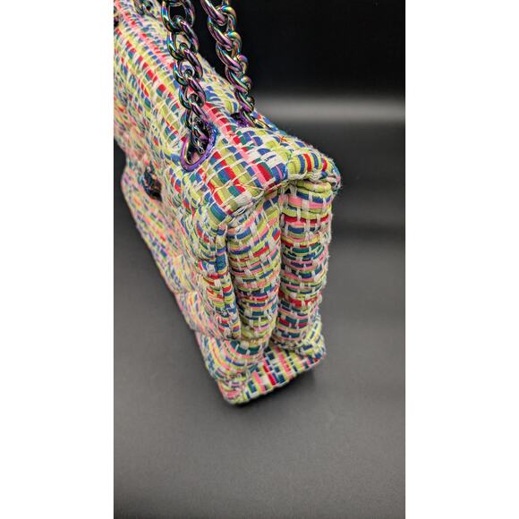 Kurt Geiger London Large Tweed Kensington Woven Purse - Picture 10 of 14